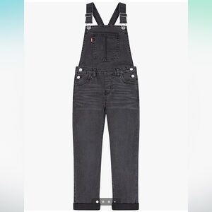 Levi’s Girls Denim Overalls Black Dark Gray size 16 (women’s XXS)
